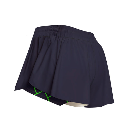 Lisa - Navy Blue - Pickleball Women's Sport Culottes With Pockets by Dizzy Pickle