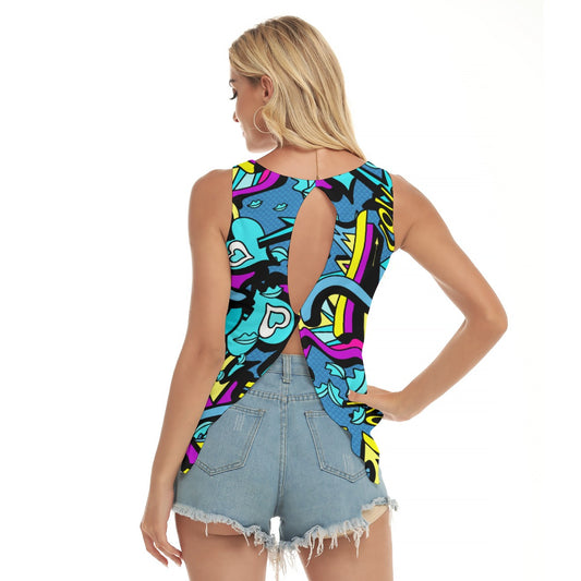 Dizzy Pickle Graffiti 5XA9T Women's Pickleball Open-Backed Sleeveless Tank Top