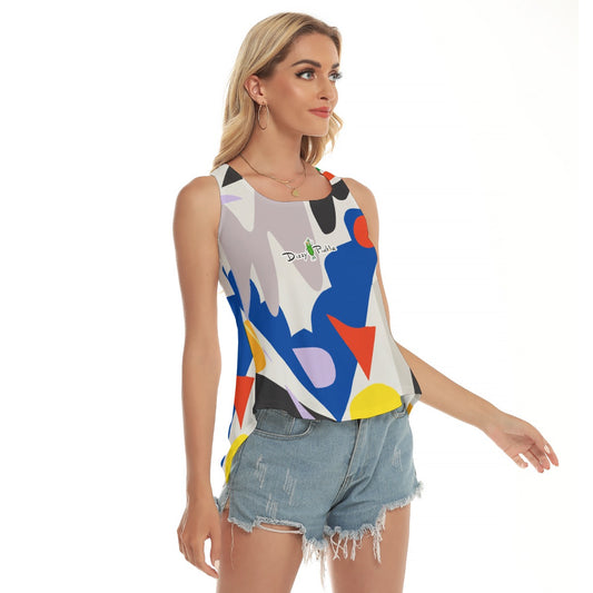 Dizzy Pickle Let's GEO 5XN99 Women's Pickleball Open-Backed Sleeveless Tank Top