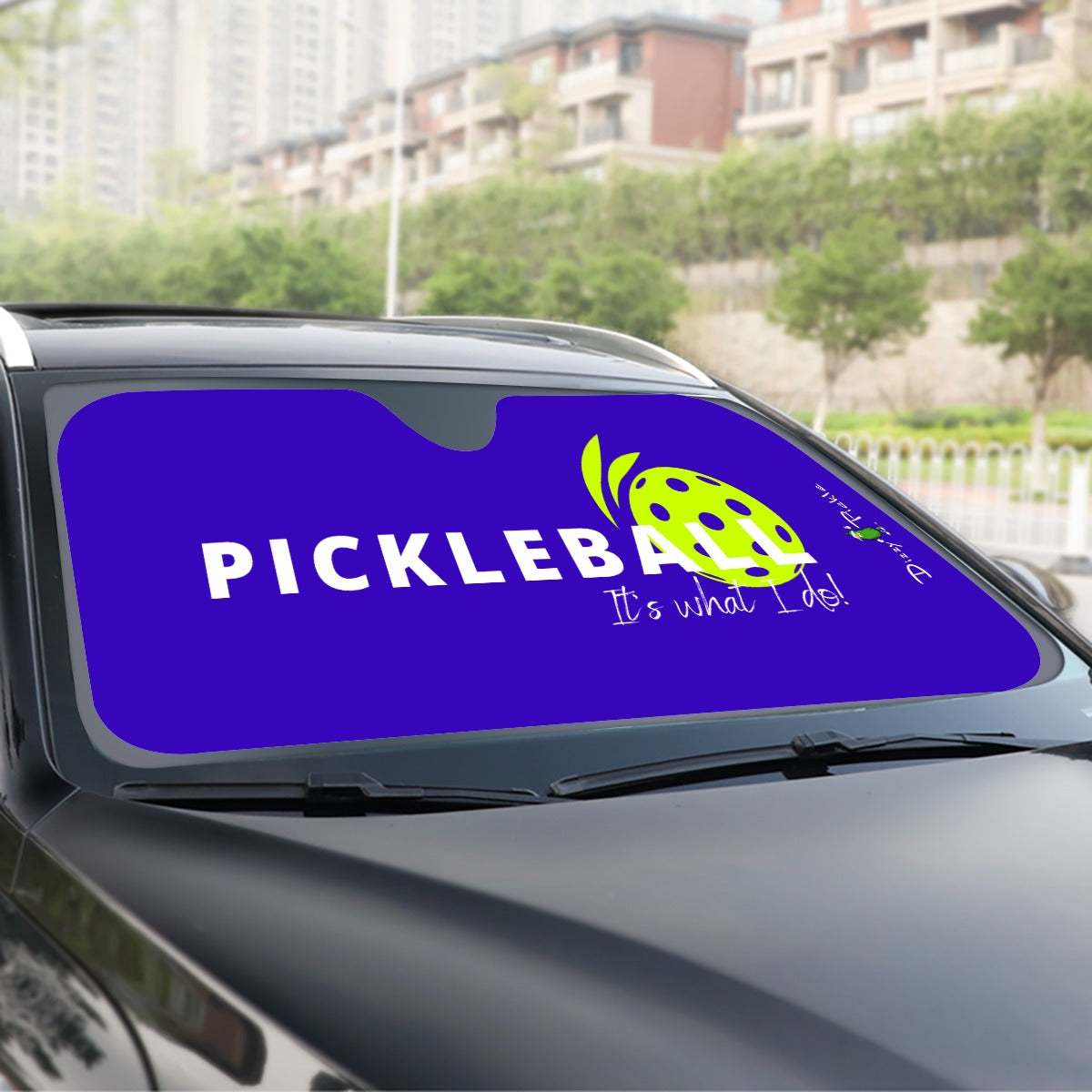 DZY P Classic - Cobalt - Pickleball Windshield Sunshade by Dizzy Pickle