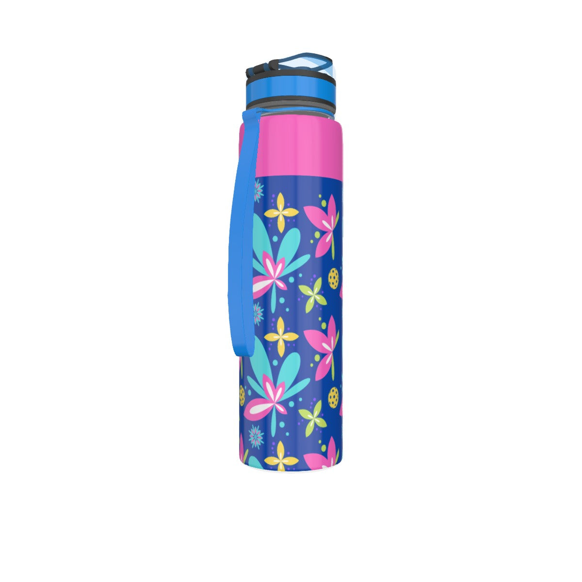 Donna - Blue - Pickleball Sport Water Bottle 32oz by Dizzy Pickle