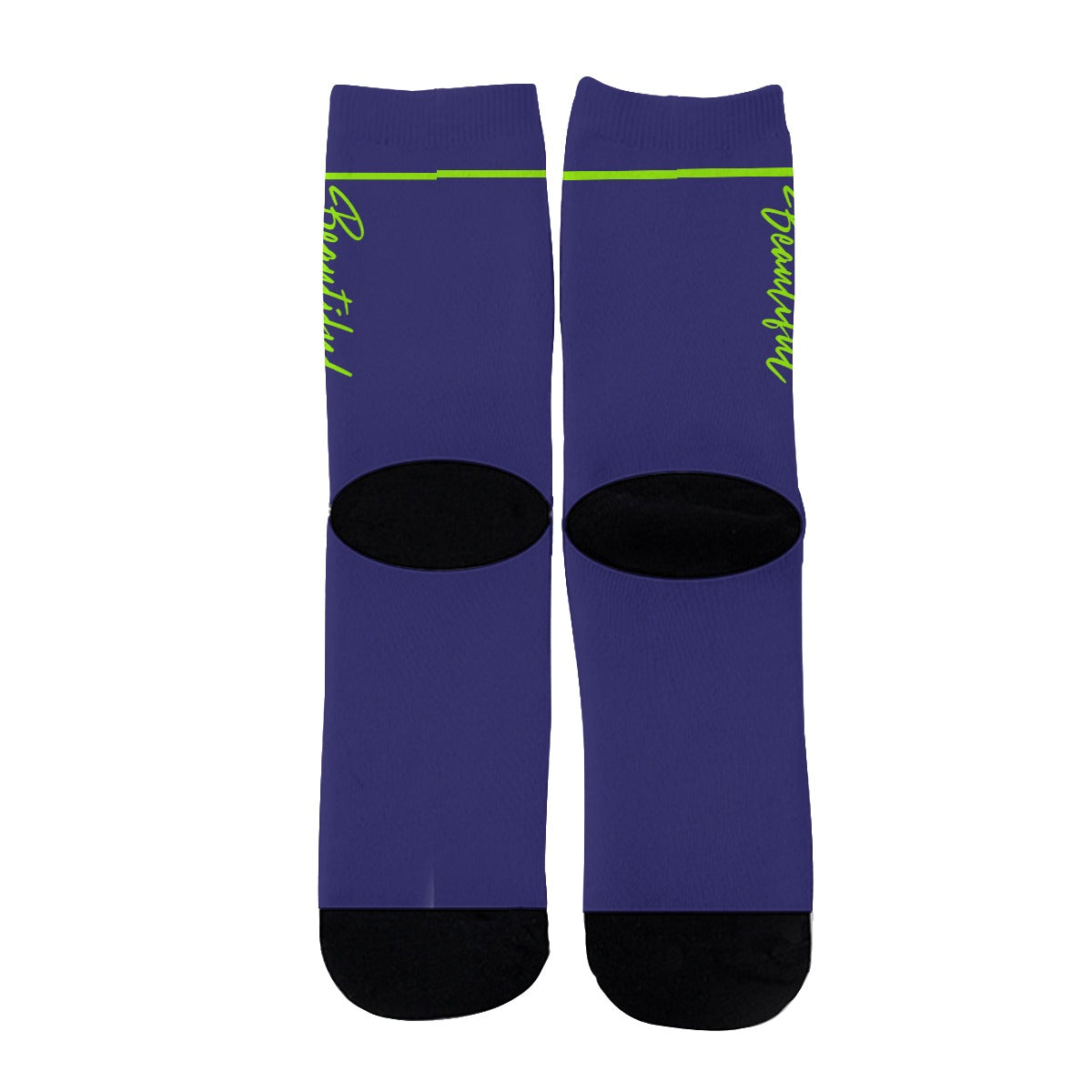 Dizzy Pickle Beautiful Women's Pickleball Polyester-Cotton Long Socks Eggplant
