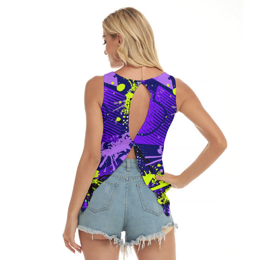 Dizzy Pickle Graffiti 5XA8V Women's Pickleball Open-Backed Sleeveless Tank Top