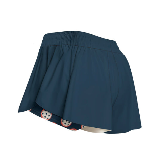 Van - Navy Blue - Pickleball Women's Sport Culottes with Pockets by Dizzy Pickle
