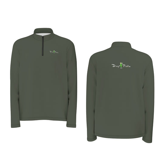 Dizzy Pickle DZY P Classic Olive Green 5R8NB Men's Pickleball Half Zip Pullover