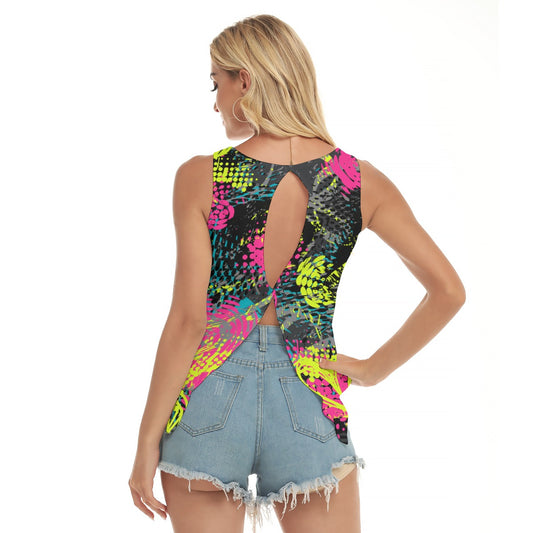 Dizzy Pickle Graffiti 5XAFR Women's Pickleball Open-Backed Sleeveless Tank Top