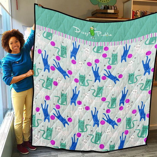 Dizzy Pickle GrayC Lightweight Courtside Quilt