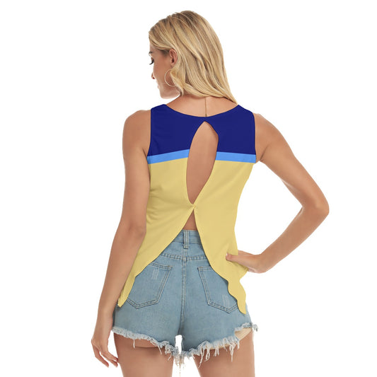 Dizzy Pickle Lesia BYB Petals Women's Pickleball Open-Backed Sleeveless Tank Top