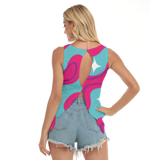 Dizzy Pickle Jenny Sparkles Women's Pickleball Open-Backed Sleeveless Tank Top