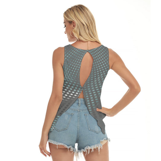 Dizzy Pickle Let's GEO 5T5GZ Women's Pickleball Open-Backed Sleeveless Tank Top