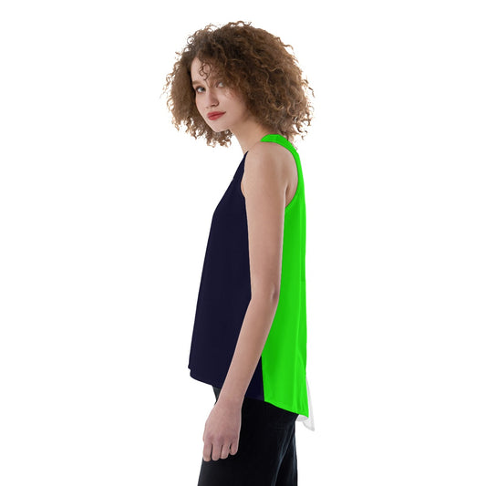 Dizzy Pickle Lisa NBG Ball Women's Pickleball Back Split Tank Top