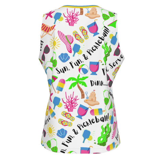 Dizzy Pickle Julie Magenta Pink Sports Tank Top