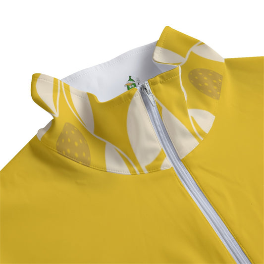 Dizzy Pickle Beth Gold Women's Pickleball Quarter Zip Long Sleeve Casual Pullover