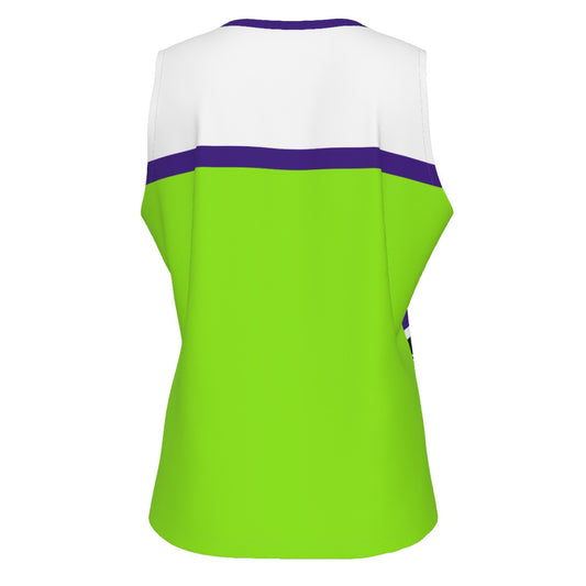 Dizzy Pickle Dinking Diva Hearts BG Women's Pickleball Sleeveless Sports Tank Top