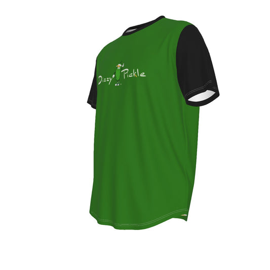 DZY P Classic - Green/Black - Men's Short Sleeve Rounded Hem by Dizzy Pickle