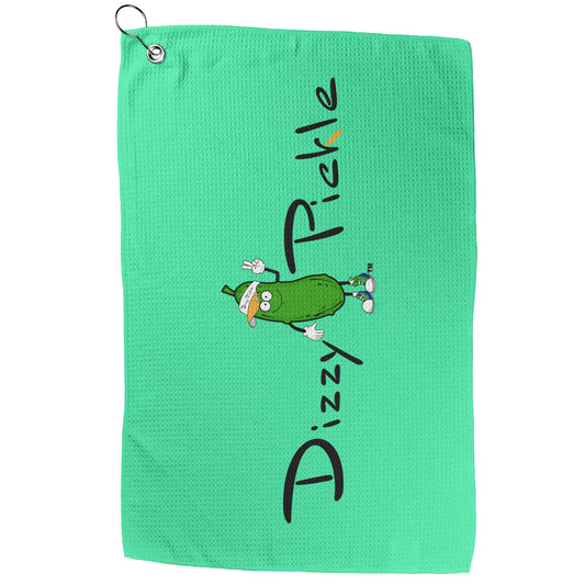 DZY P Classic - Aqua - Waffle Pickleball Towel by Dizzy Pickle
