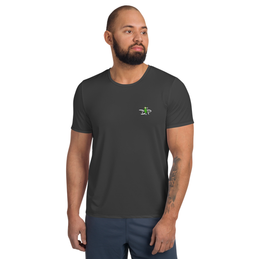 PICKLEBALL on Smoke - Men's Athletic T-Shirt by Dizzy Pickle