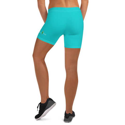 Dizzy Pickle DZY P Classic Women's Pickleball Sports Yoga Style Shorts Cool Teal