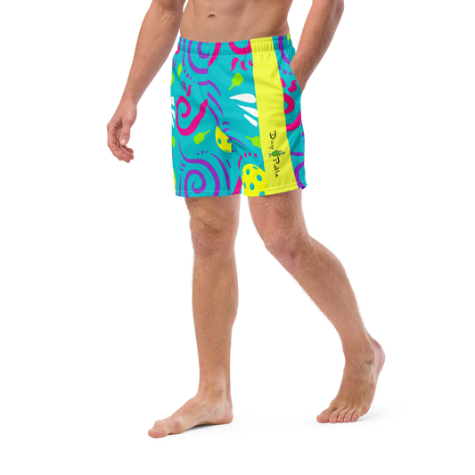 Dizzy Pickle It's Swell Pickleball Men's Swim Trunks