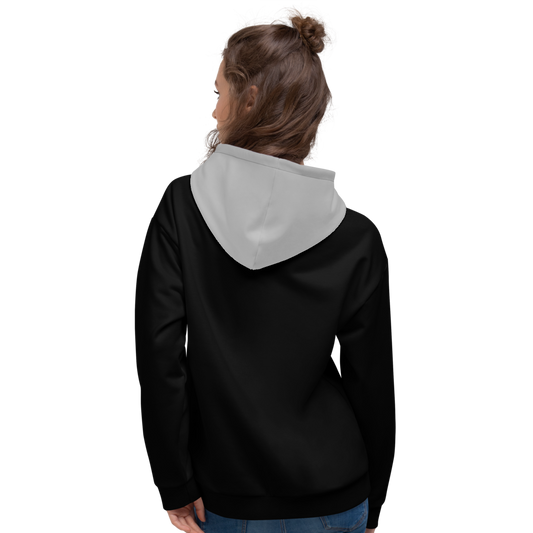 Dizzy Pickle DZY P Classic UP1 Women's Pickleball Hoodie with Pocket Black Gray