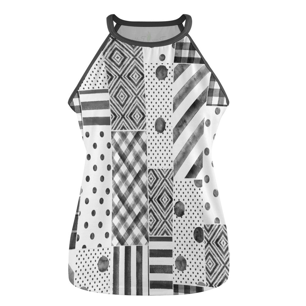 Dizzy Pickle Heidi BKW Pickleball Sleeveless Crew Neck Vest