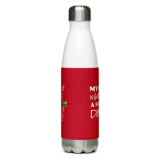 My Game is Better after a few DINKS! - Water Bottle - Red