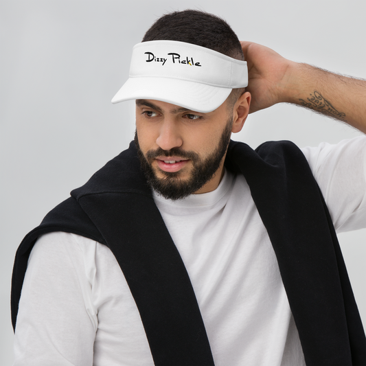 DZY P Classic Visor Flexfit by Dizzy Pickle White (Unisex)