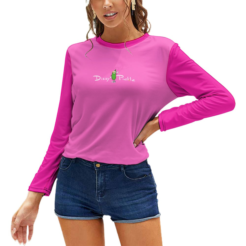 Women's Long Sleeve Lightweight Stretchable Crew Neck Shirt