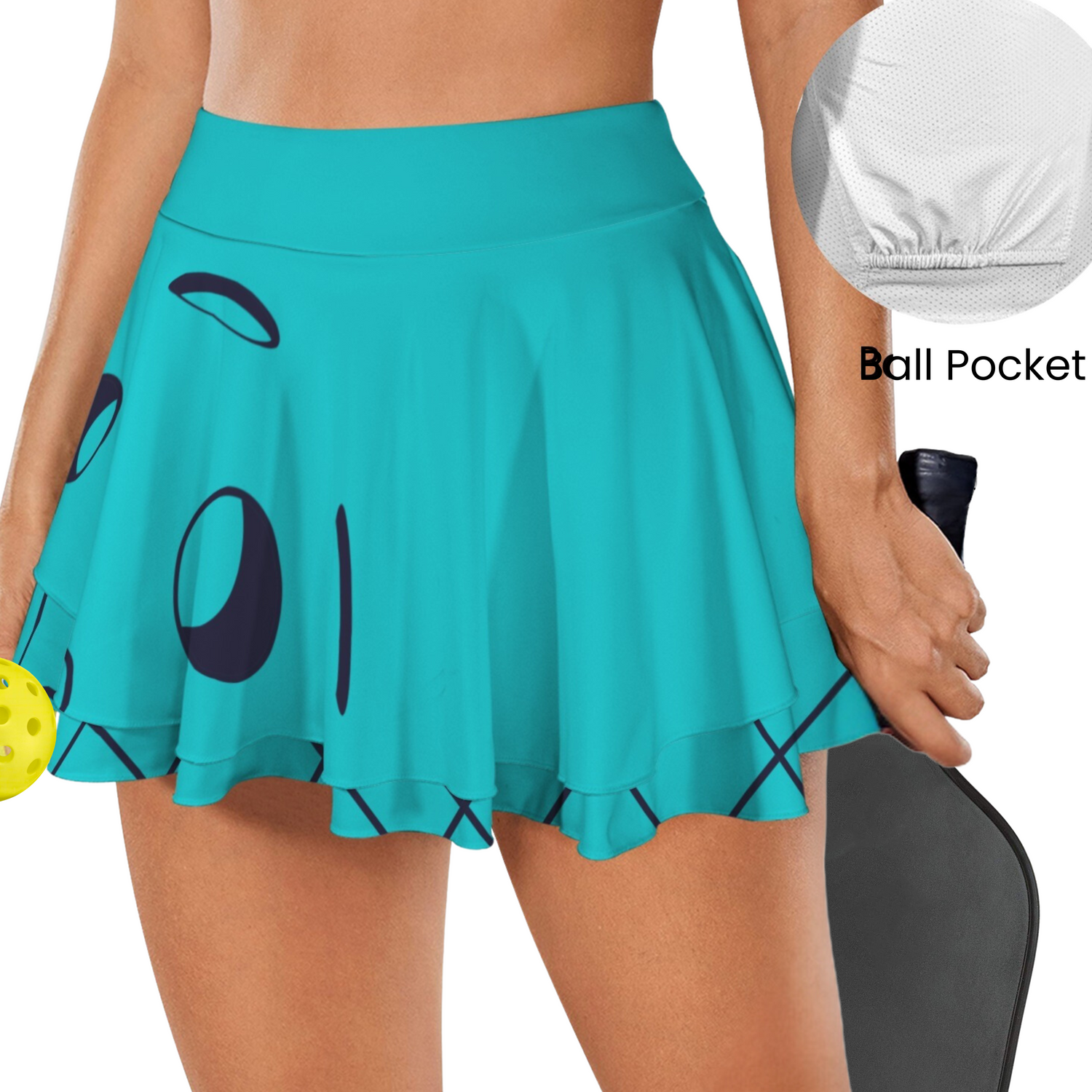 Women's Double Hem Pickleball Skort