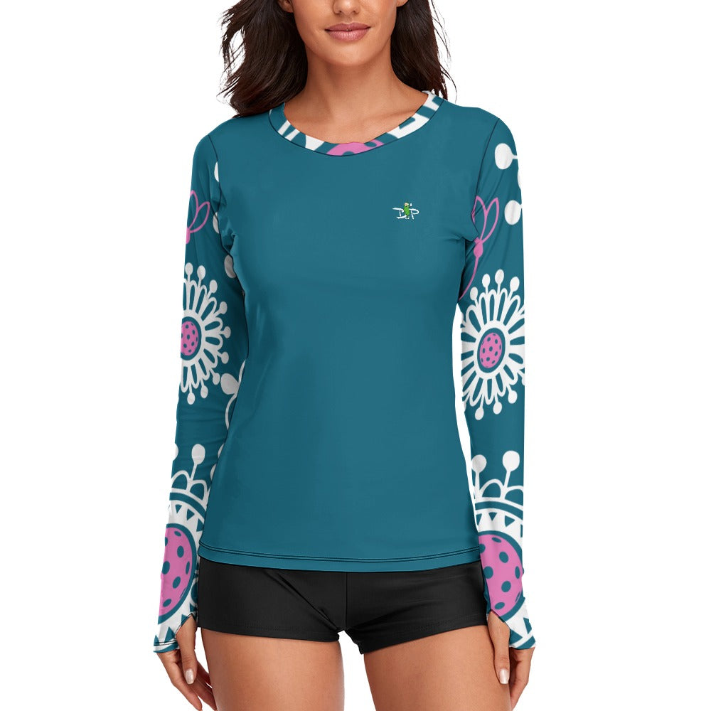 Women's Long Sleeve Performance Shirt with Thumb Holes