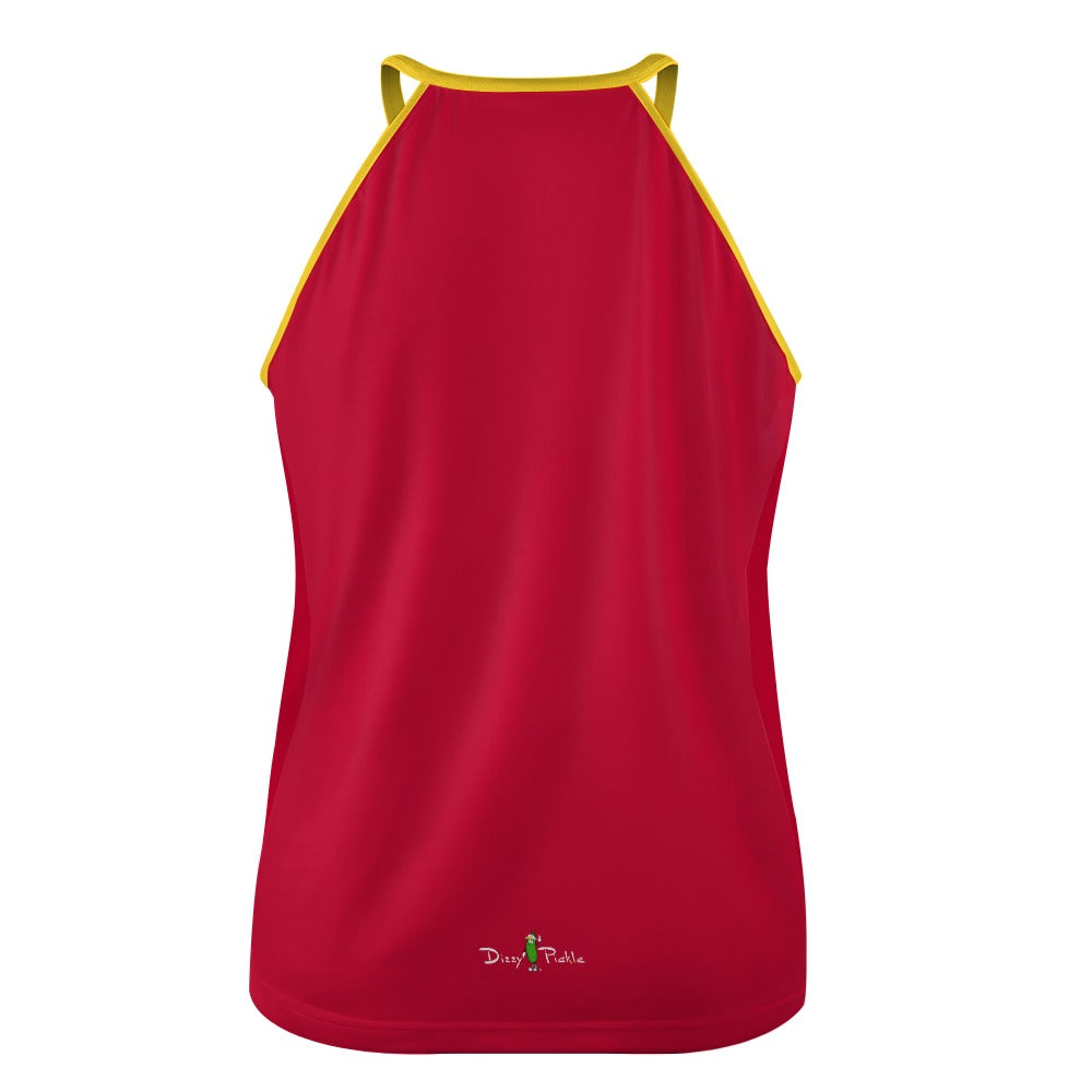 Dizzy Pickle Arizona PP2 Red Women's Pickleball Crew Neck Vest