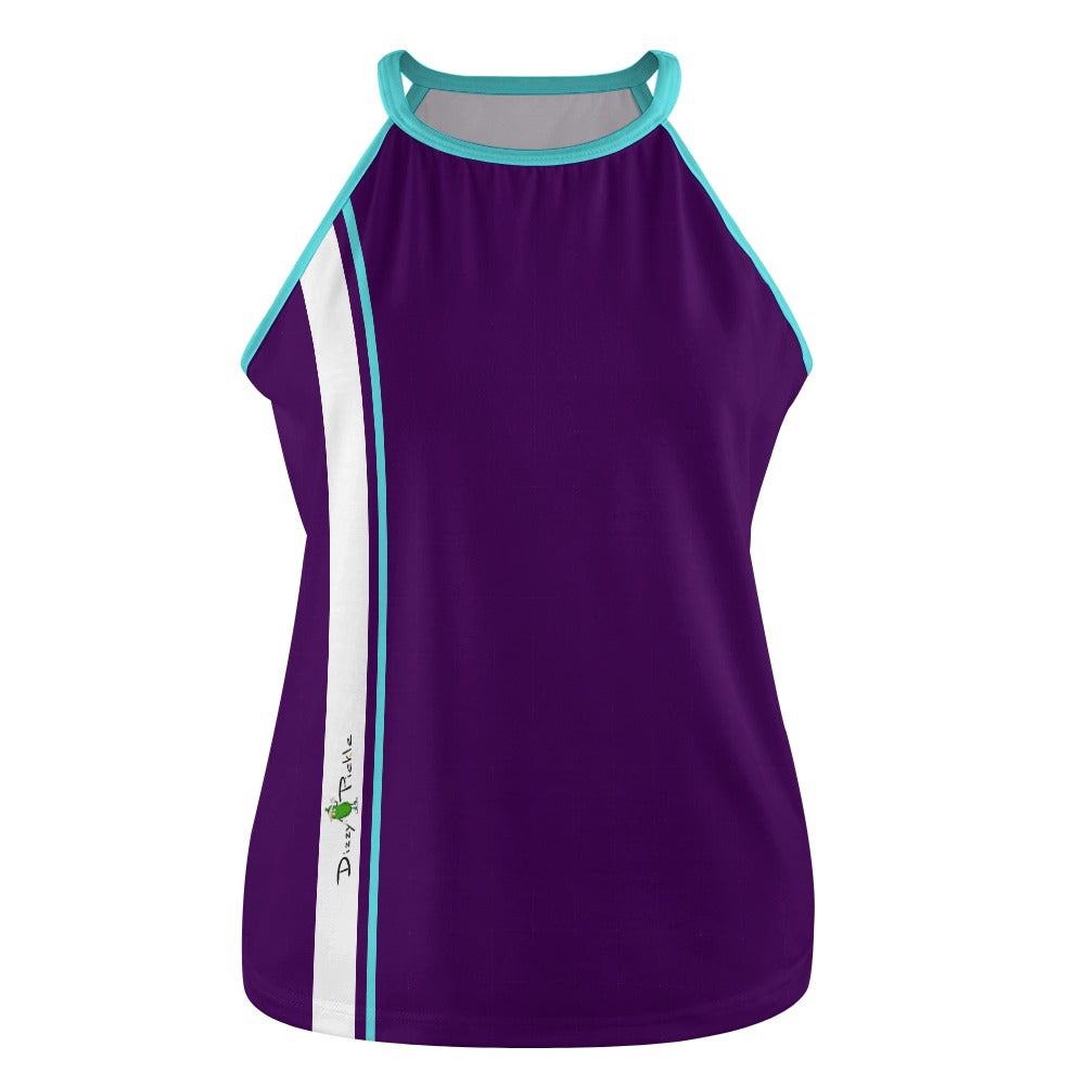 Dizzy Pickle PICKLEBALL Striped 9872 Women's Pickleball Crew Neck Sleeveless Vest