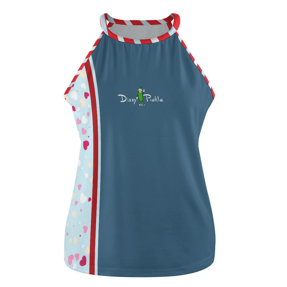 Dizzy Pickle Be Mine Hearts Women's Pickleball Crew Neck Vest