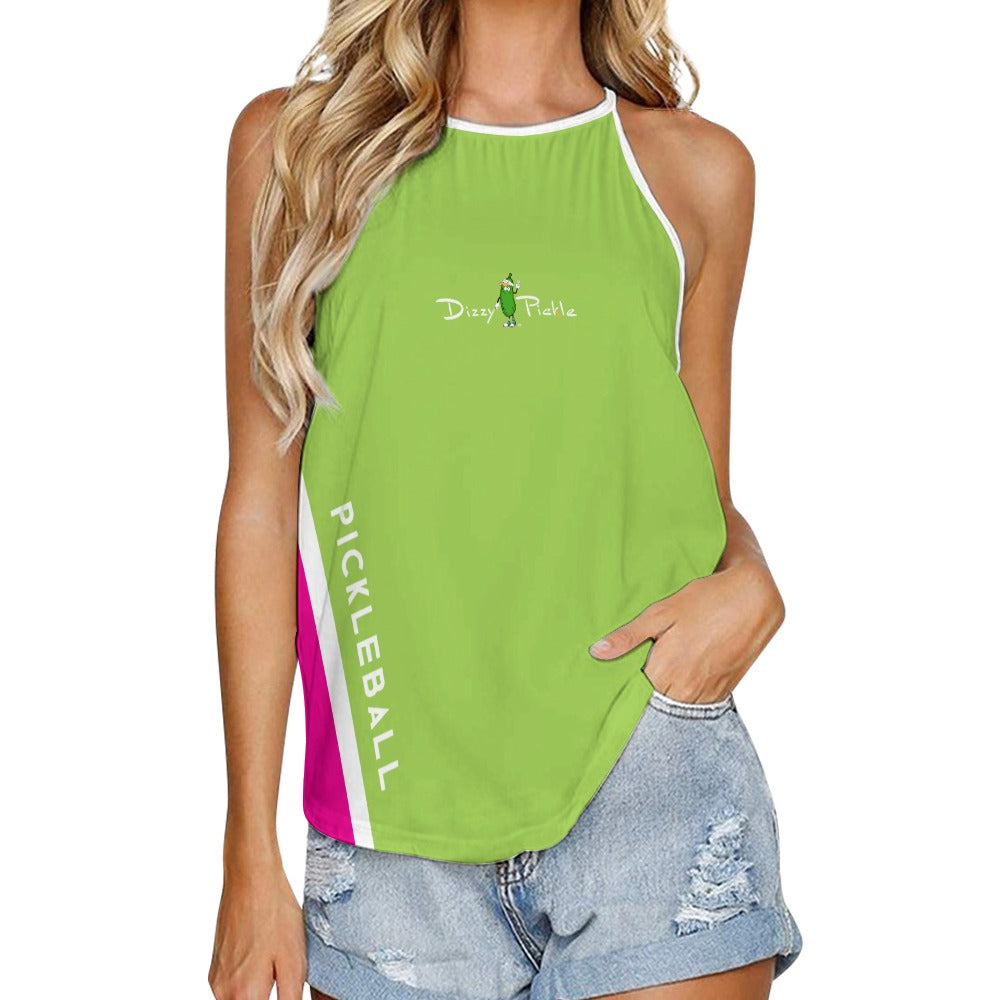 Dizzy Pickle Performance DS Women's Pickleball Sleeveless Crew Neck Vest Pear Fuchsia