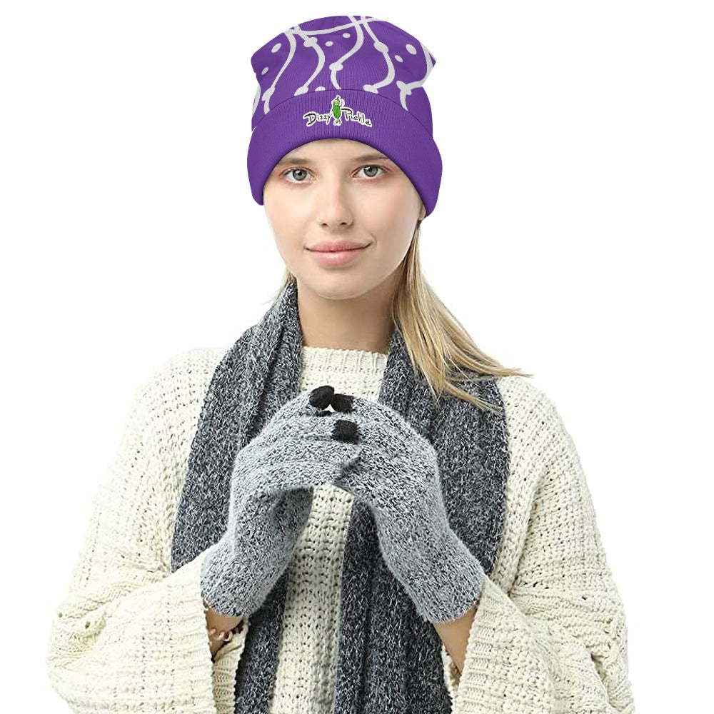 Dizzy Pickle So Sweet Purple Haze One-Size Knitted Beanie