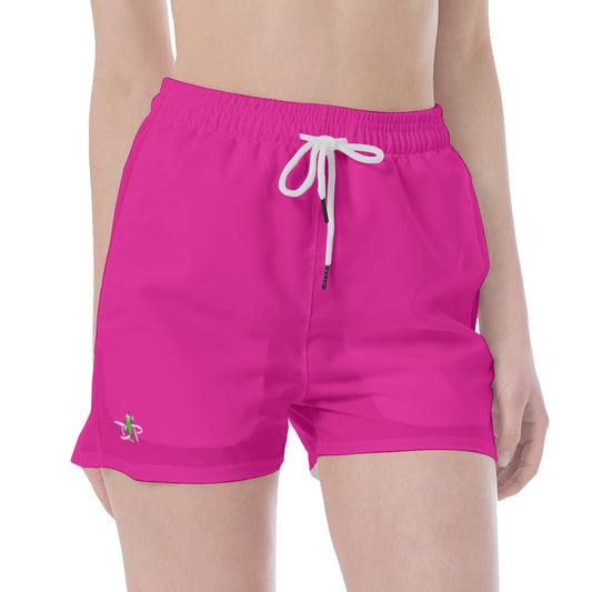 X-LARGE Dizzy Pickle DZY P Classic Women's Pickleball Sport Shorts with Pockets Hot Pink