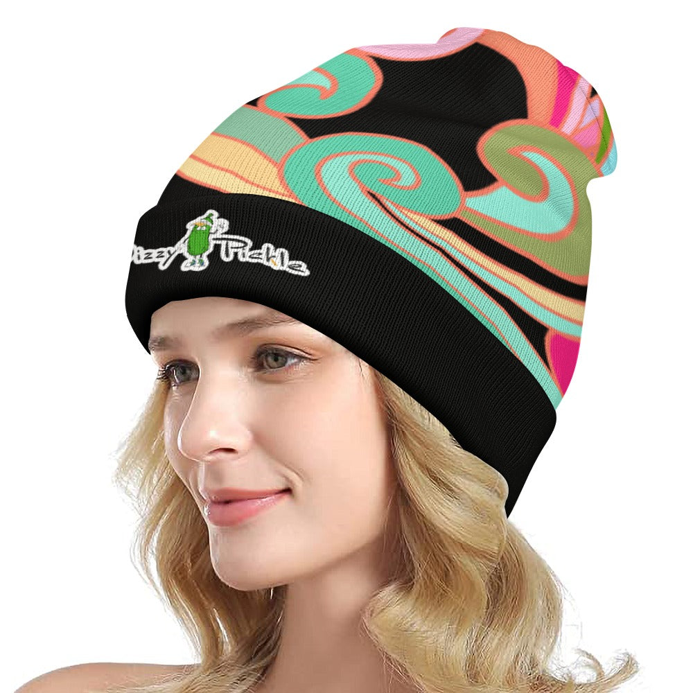 Dizzy Pickle Anna Black One-Size Knitted Beanie