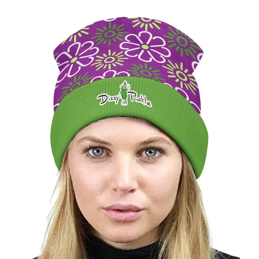 Dizzy Pickle April Purple One-Size Knitted Beanie