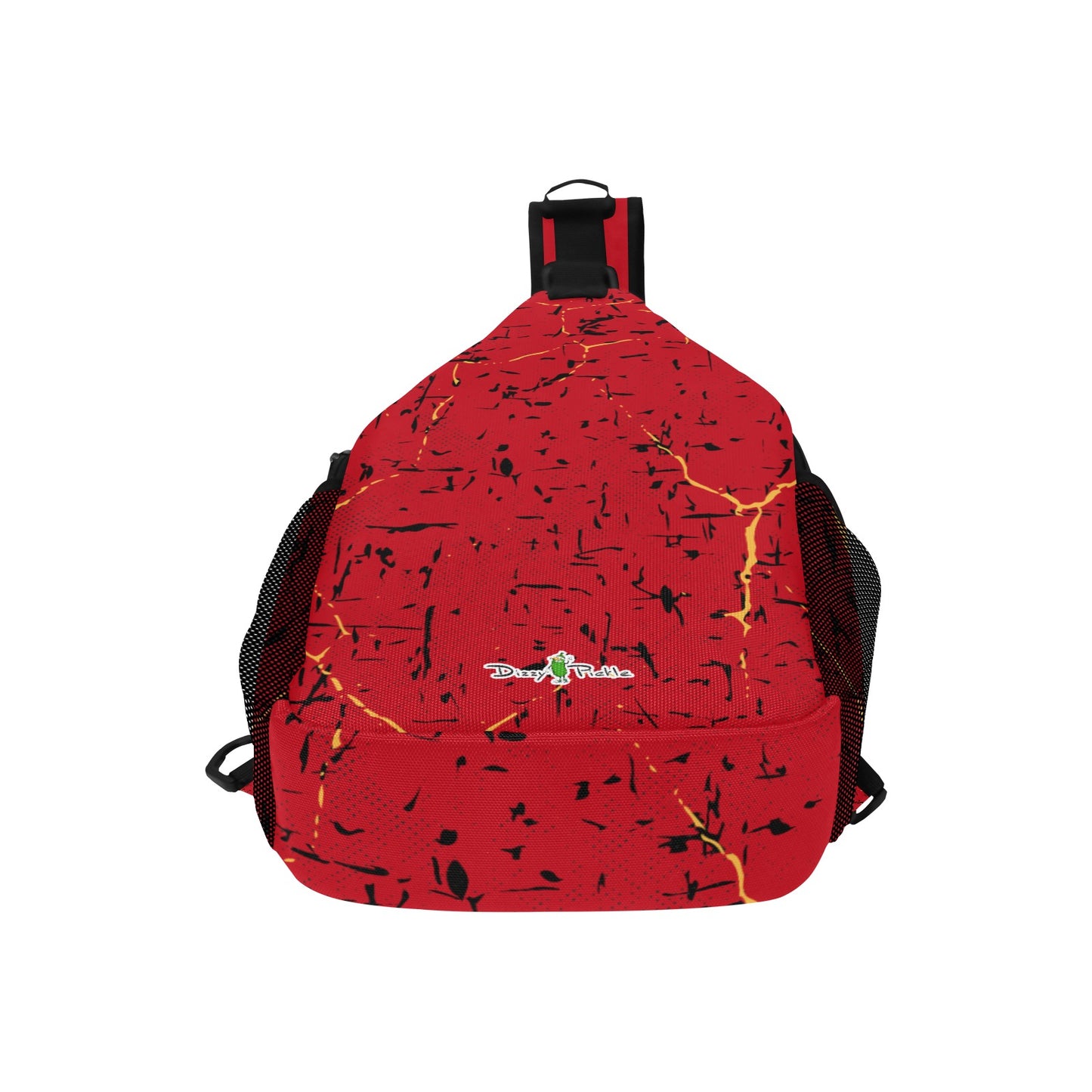 Dizzy Pickle Lynne Red Pickleball Grab-N-Go Crossbody Casual Chest Bag