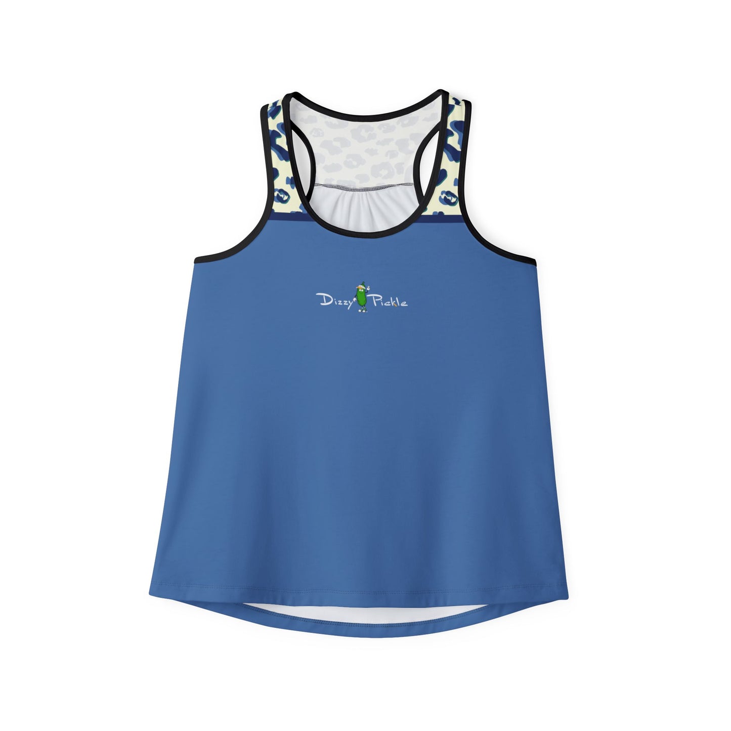 Dizzy Pickle Anne Leopard Print Women's Pickleball Peak Performance Racerback Tank Top