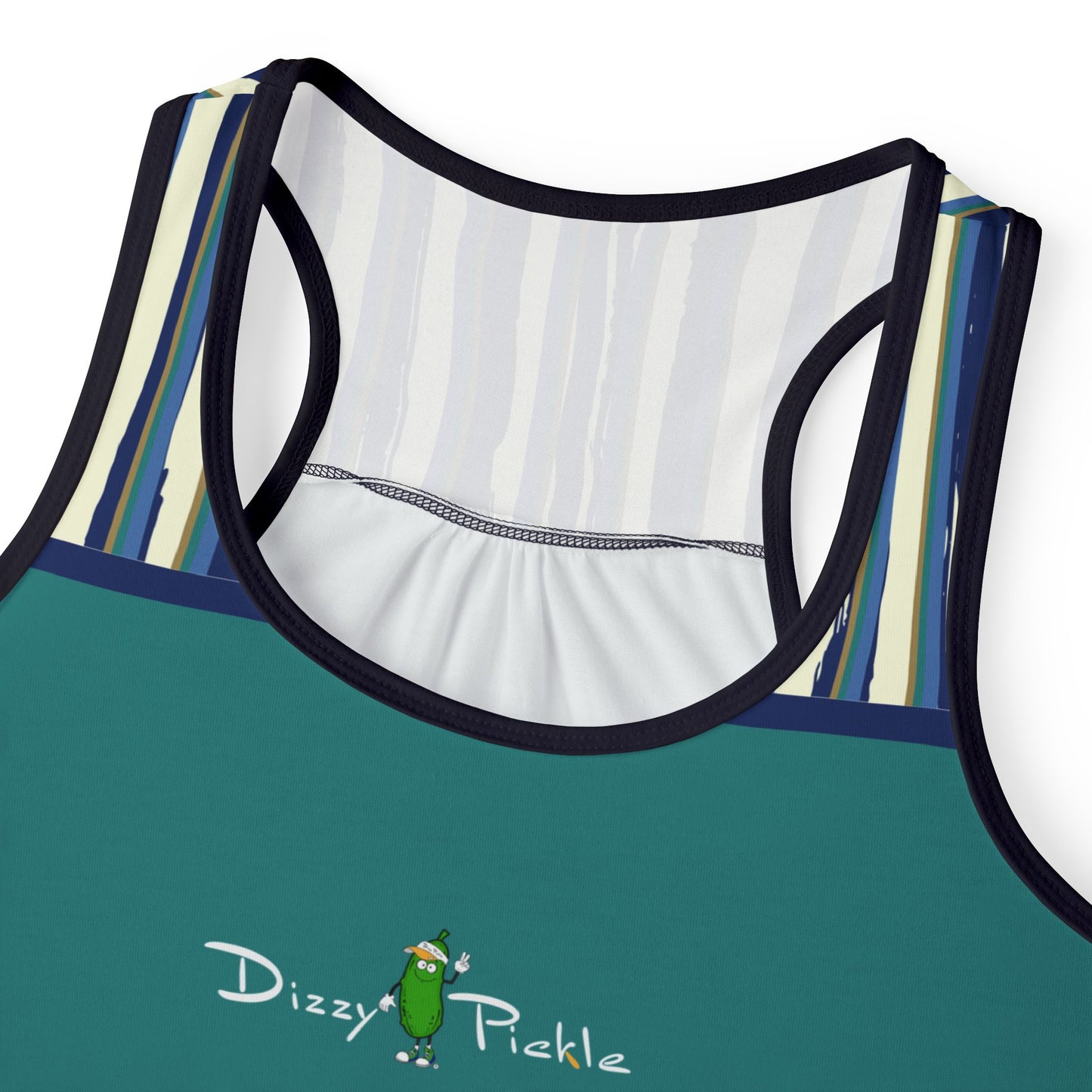 Dizzy Pickle Anne Stripes Women's Pickleball Peak Performance Racerback Tank Top