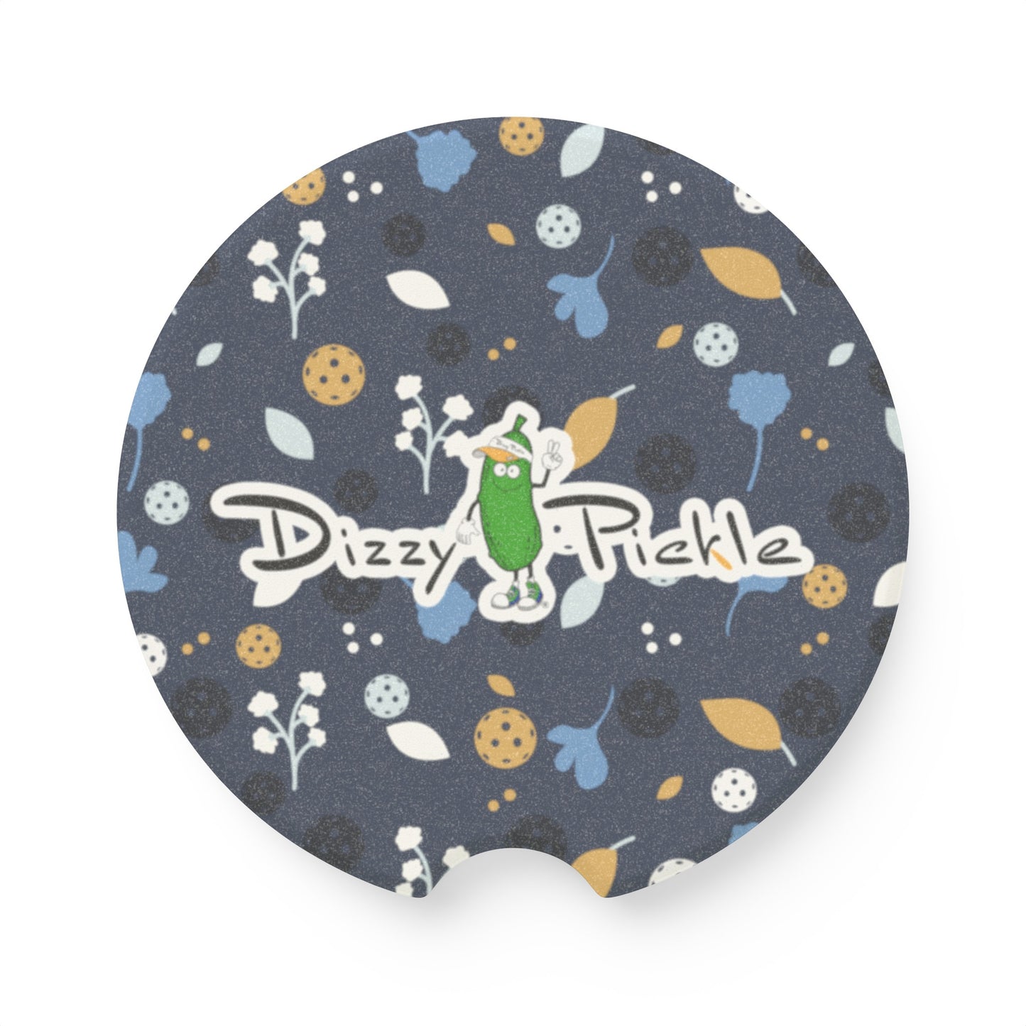 Dizzy Pickle Lesley Gray Soapstone Car Coaster