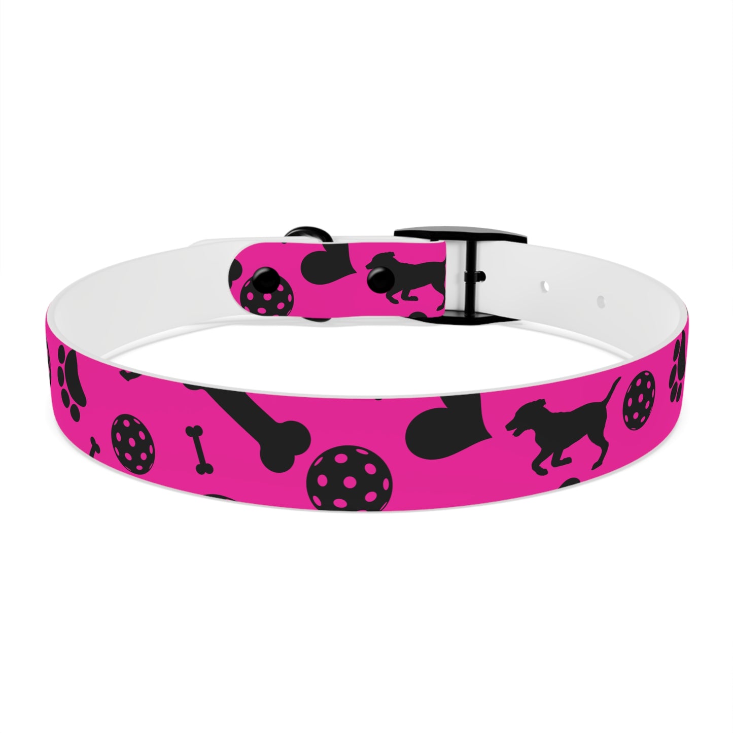 Dizzy Pickle Millie Pink Pickleball Dog Collar