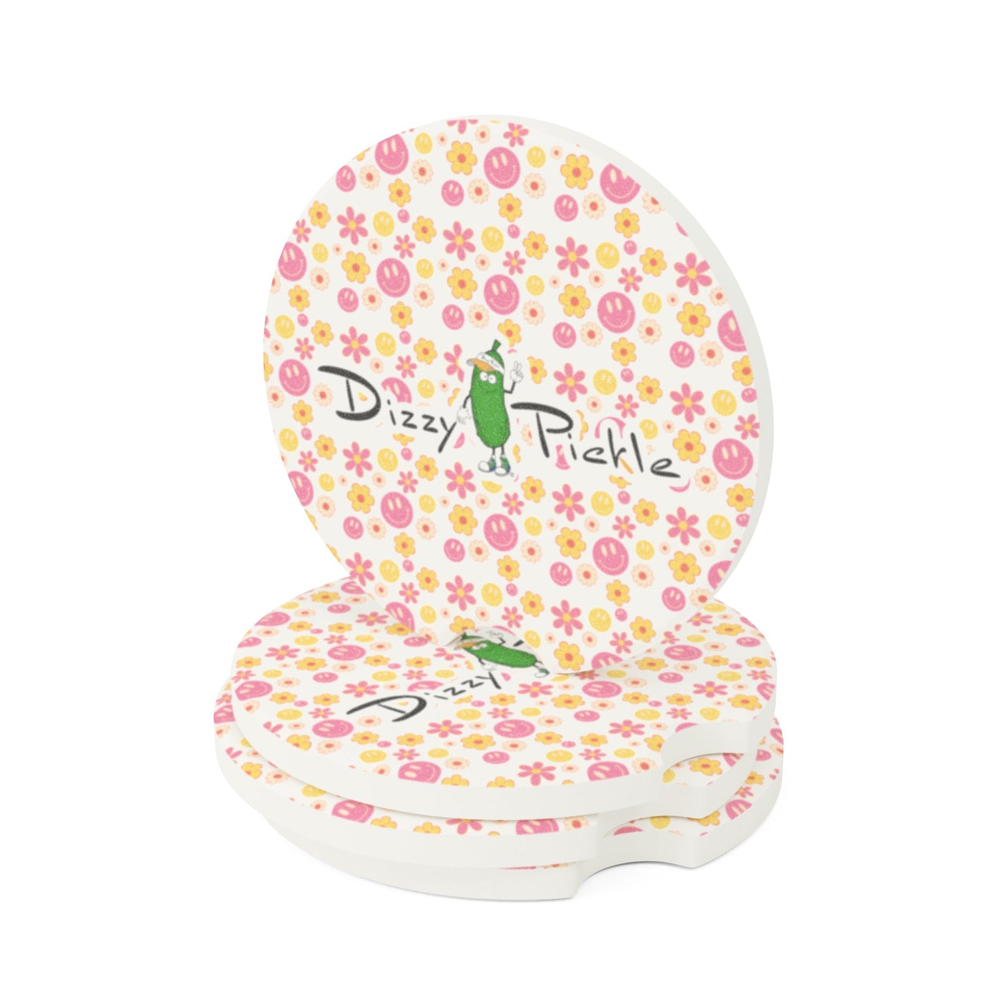 Dizzy Pickle Joy Soapstone Car Coaster