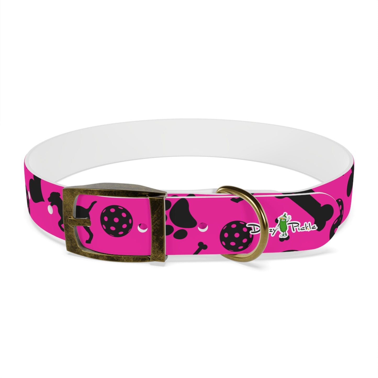 Dizzy Pickle Millie Pink Pickleball Dog Collar