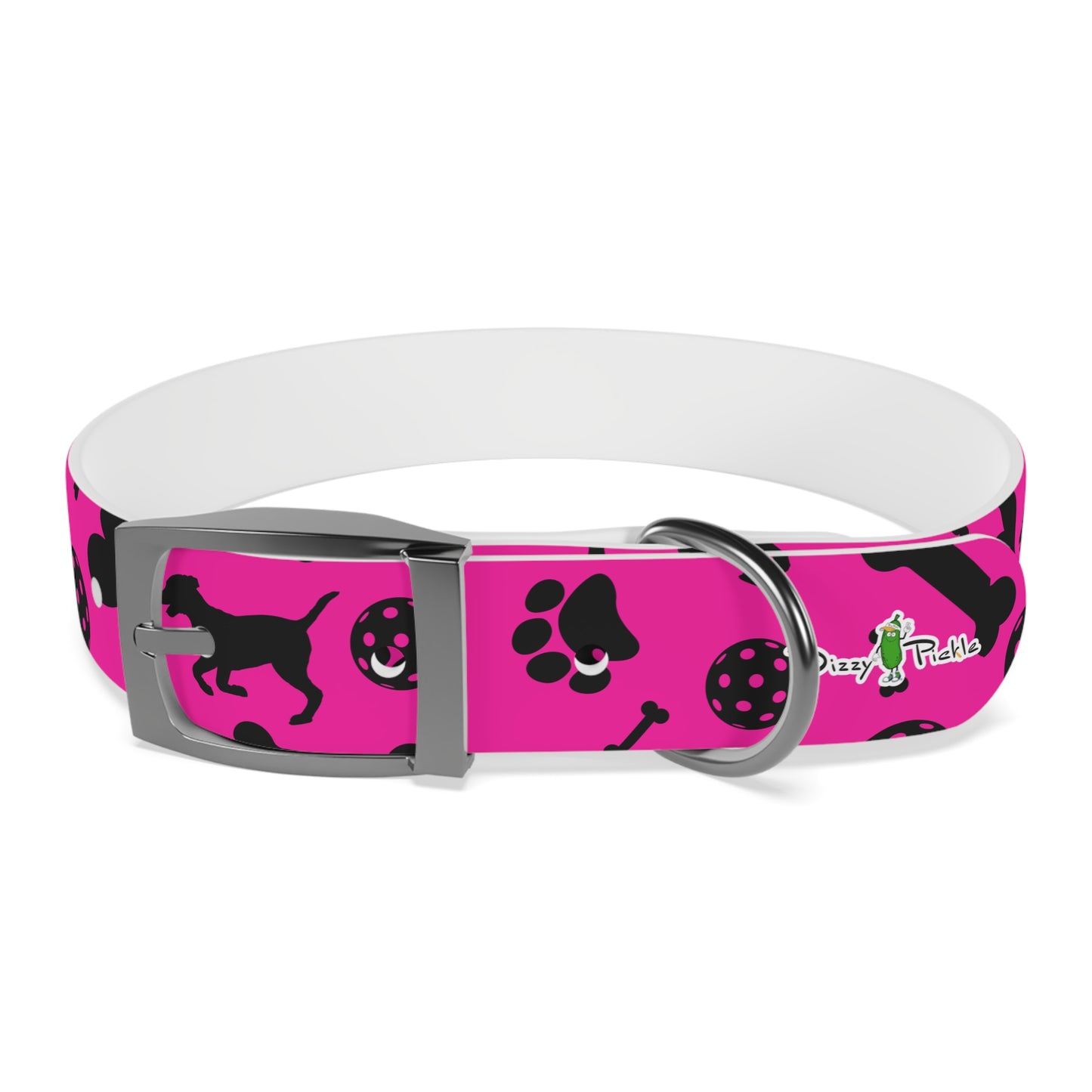 Dizzy Pickle Millie Pink Pickleball Dog Collar