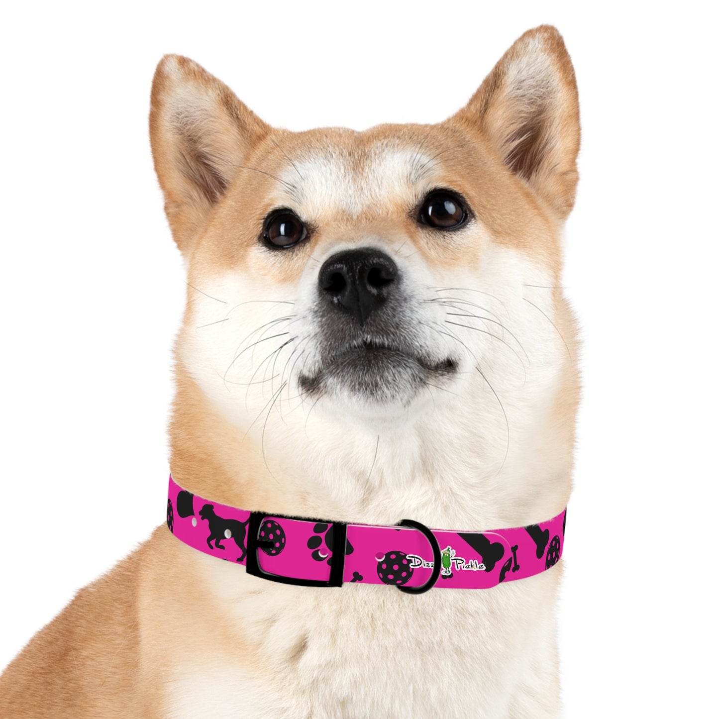 Dizzy Pickle Millie Pink Pickleball Dog Collar