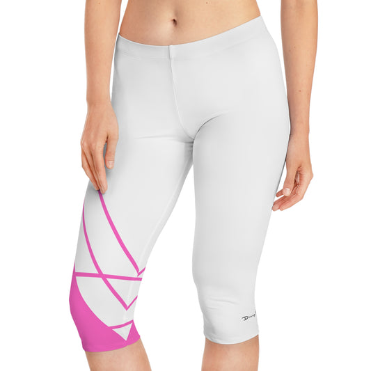 Dizzy Pickle Let's GEO YV31PW Women's Pickleball Knee-Length Mid-Rise Capris