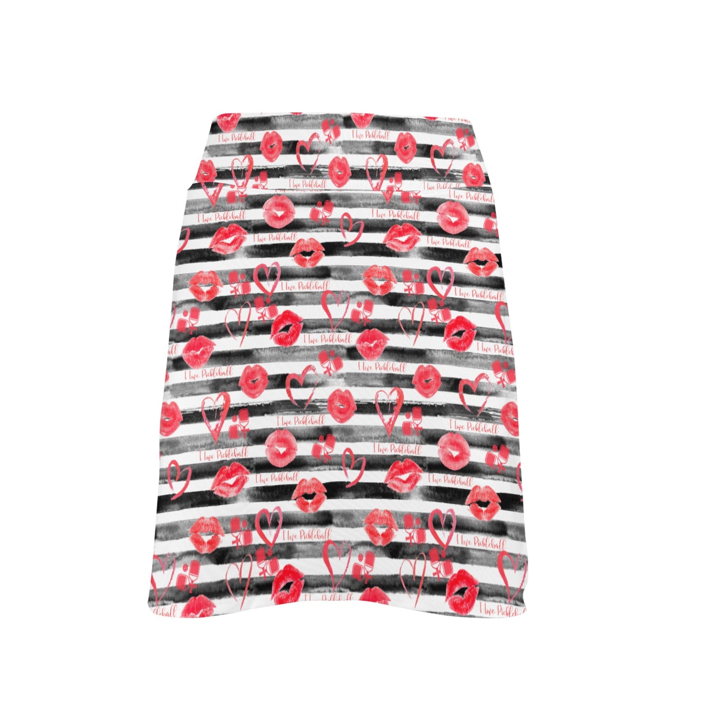 Dizzy Pickle Hugs and Kisses Main Women's Pickleball 18"  Athletic Skort with Inner Shorts and Two Ball Pockets