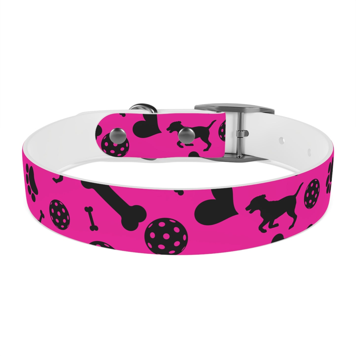 Dizzy Pickle Millie Pink Pickleball Dog Collar